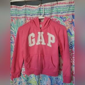 GAP Kids Bright Pink Zip-Up Hoodie Large